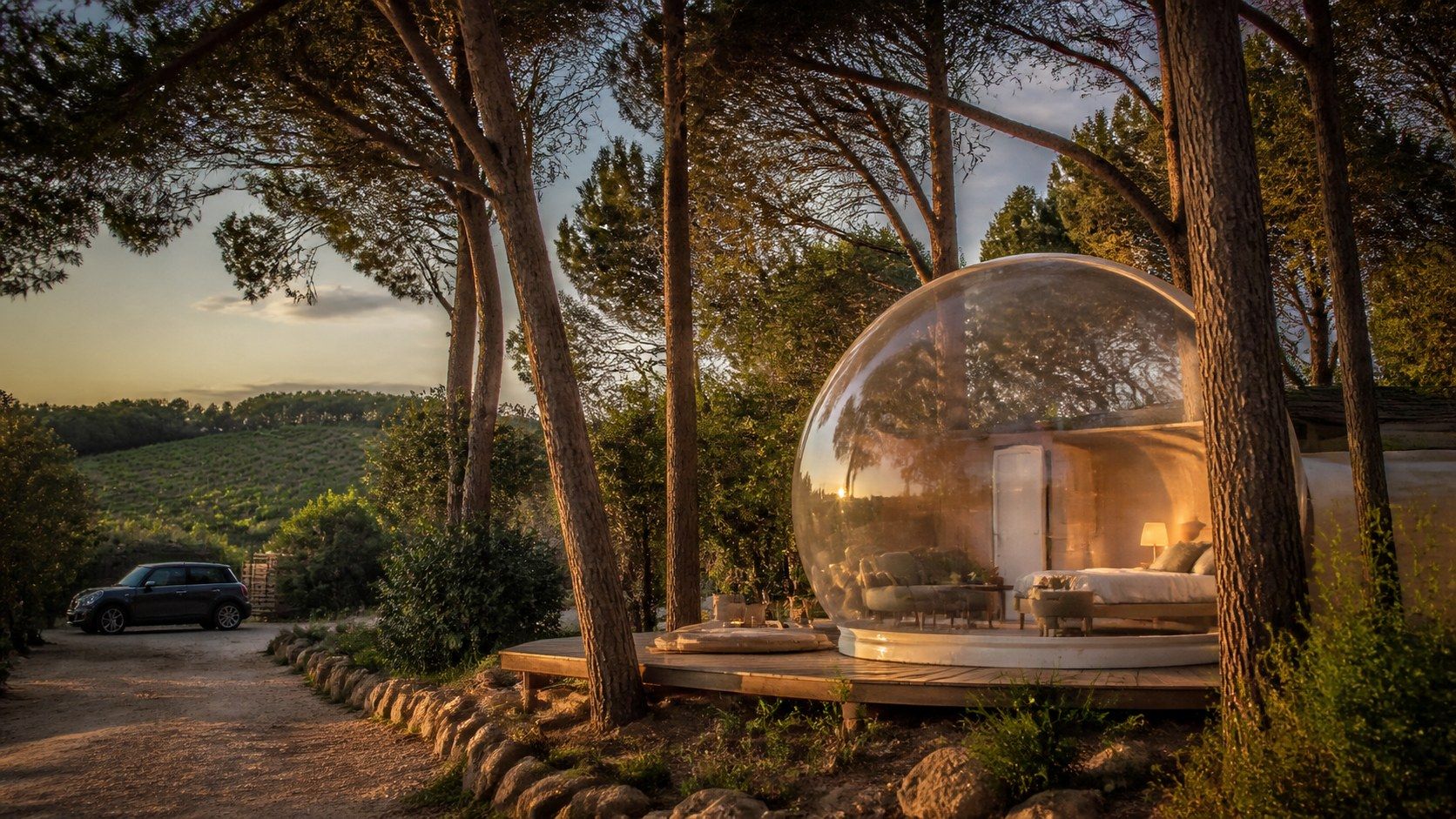 Bubble Suite Canyelles y escapadas cerca de Barcelona: qué valorar antes de reservar una burbuja