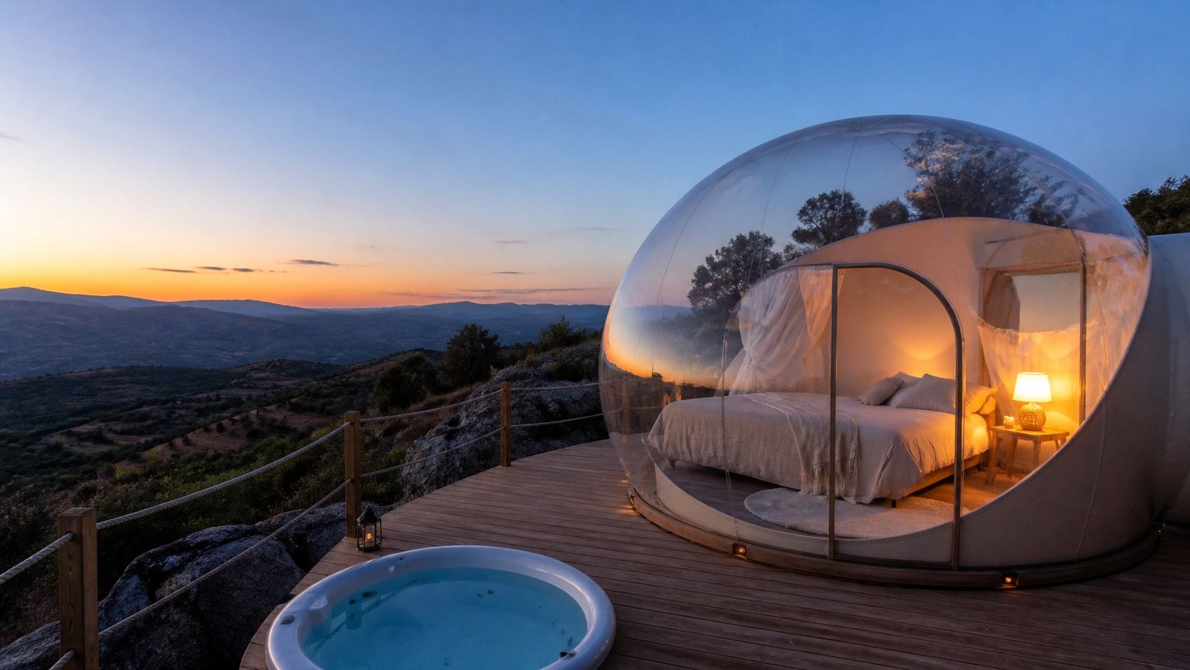 Hotel burbuja en Ronda para una escapada romántica: qué mirar si buscas jacuzzi, calma y buenas vistas